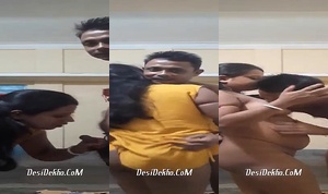 Pati patni ne apne samaan ka istmall kiya lund chusai k baad doggystyle