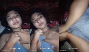 Sexy Cute GF Sharmati rahi aur ladka Chut maarta raha